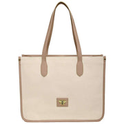 Alice Wheeler London Beige Kingston Canvas Tote Bag