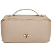 Alice Wheeler London Beige Luxury Travel Train Case