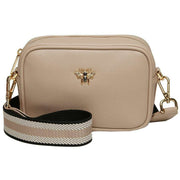 Alice Wheeler London Beige Mini Mayfair Camera Crossbody Bag