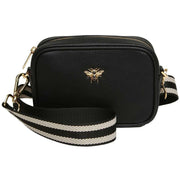 Alice Wheeler London Black Mini Mayfair Camera Crossbody Bag