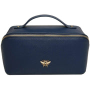 Alice Wheeler London Navy Luxury Travel Train Case