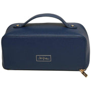 Alice Wheeler London Navy Luxury Travel Train Case