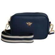 Alice Wheeler London Navy Mini Mayfair Camera Crossbody Bag