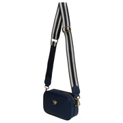 Alice Wheeler London Navy Mini Mayfair Camera Crossbody Bag