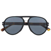 Botaniq Black Double Bridge Pilot Sunglasses