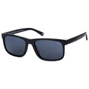 Botaniq Black Functional Rectangular Sunglasses