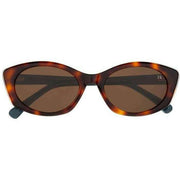 Botaniq Black Oval Cat-Eye Sunglasses