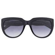 Botaniq Black Retro Round Sunglasses