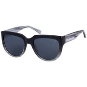 Botaniq Black Retro Round Sunglasses