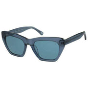 Botaniq Blue Angular Cat-Eye Sunglasses