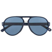 Botaniq Blue Double Bridge Pilot Sunglasses