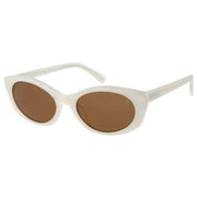 Botaniq Brown Oval Cat-Eye Sunglasses