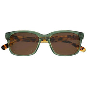 Botaniq Green Narrow Rectangle Sunglasses