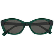 Botaniq Green Oval Cat-Eye Sunglasses