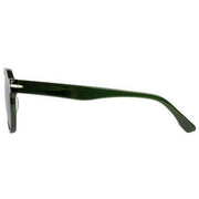 Botaniq Green Rectangular Double Bridge Sunglasses