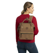 Cabaia Brown Adventurer Vegan Nubuck Small Backpack