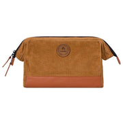 Cabaia Brown Travel Kit Recycled Velvet Bag