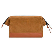 Cabaia Brown Travel Kit Recycled Velvet Bag