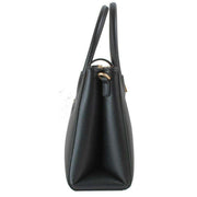 David Jones Black Tab Over Formal Tote Bag