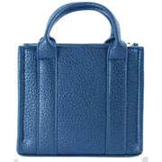 David Jones Blue Small Square Grab Handbag