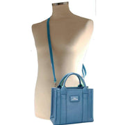 David Jones Blue Small Square Grab Handbag