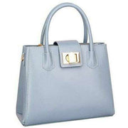 David Jones Blue Tab Over Formal Tote Bag