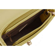 David Jones Green Small Full Flap Turnlock Across Body Bag