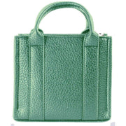 David Jones Green Small Square Grab Handbag