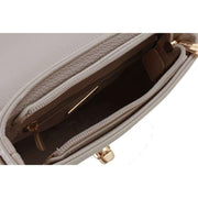 David Jones Grey Small Full Flap Turnlock Across Body Bag