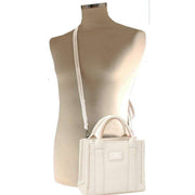 David Jones Ivory Small Square Grab Handbag