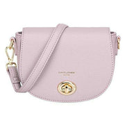 David Jones Lilac Small Full Flap Turnlock Across Body Bag