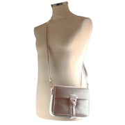 David Jones Lilac Small Square Half Flap Across Body Bag