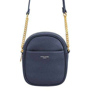 David Jones Navy Double Zip Small Across Body Bag