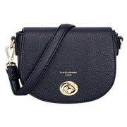 David Jones Navy Small Full Flap Turnlock Across Body Bag