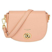 David Jones Pink Small Full Flap Turnlock Across Body Bag