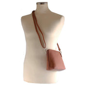 David Jones Tan Square Cross Body Bag