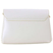 David Jones White Half Flap Shoulder Bag