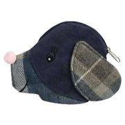 Earth Squared Navy Tweed Novelty Dog Purse