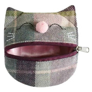 Earth Squared Purple Tweed Cat Purse