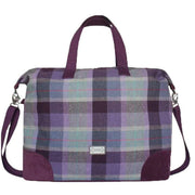 Earth Squared Purple Tweed Weekend Bag