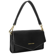 Every Other Black Mini Flapover Crossbody Shoulder Bag