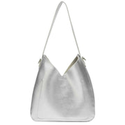 Every Other Silver Medium V Slouch Shoulder Bag