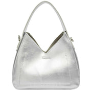 Every Other Silver Mini V Crossbody Grab Bag