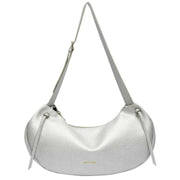 Every Other Silver Tassel Slouch Shoulder Bag