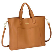 Every Other Tan Front Pocket Soft Tote Bag