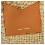 Every Other Tan Large Straw Rattan Tote Bag