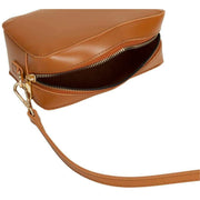 Every Other Tan Small Zip Top Camera Bag