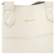 Every Other White Front Pocket Soft Tote Bag