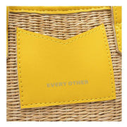 Every Other Yellow Small Straw Rattan Grab Bag