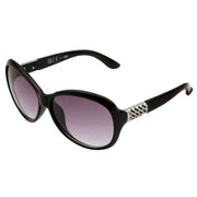 Foster Grant Black Glam Round Sunglasses